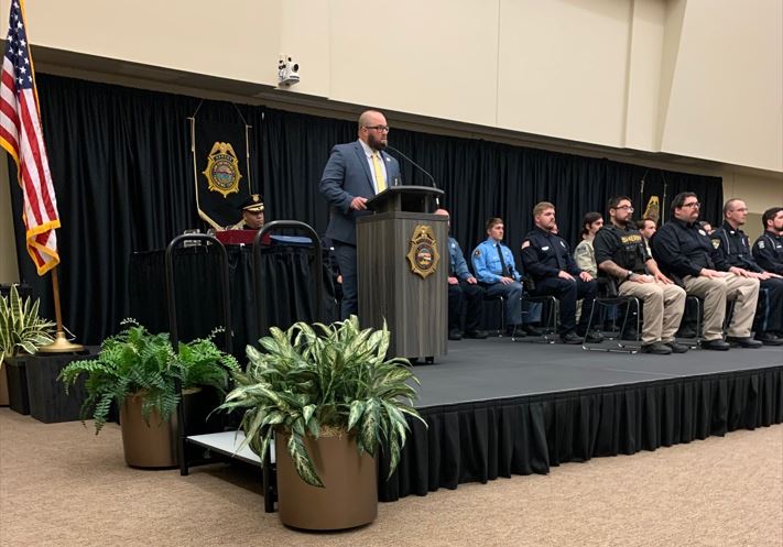 Class Coordinator Bryan Carey and graduates of the 306th Basic Training Class