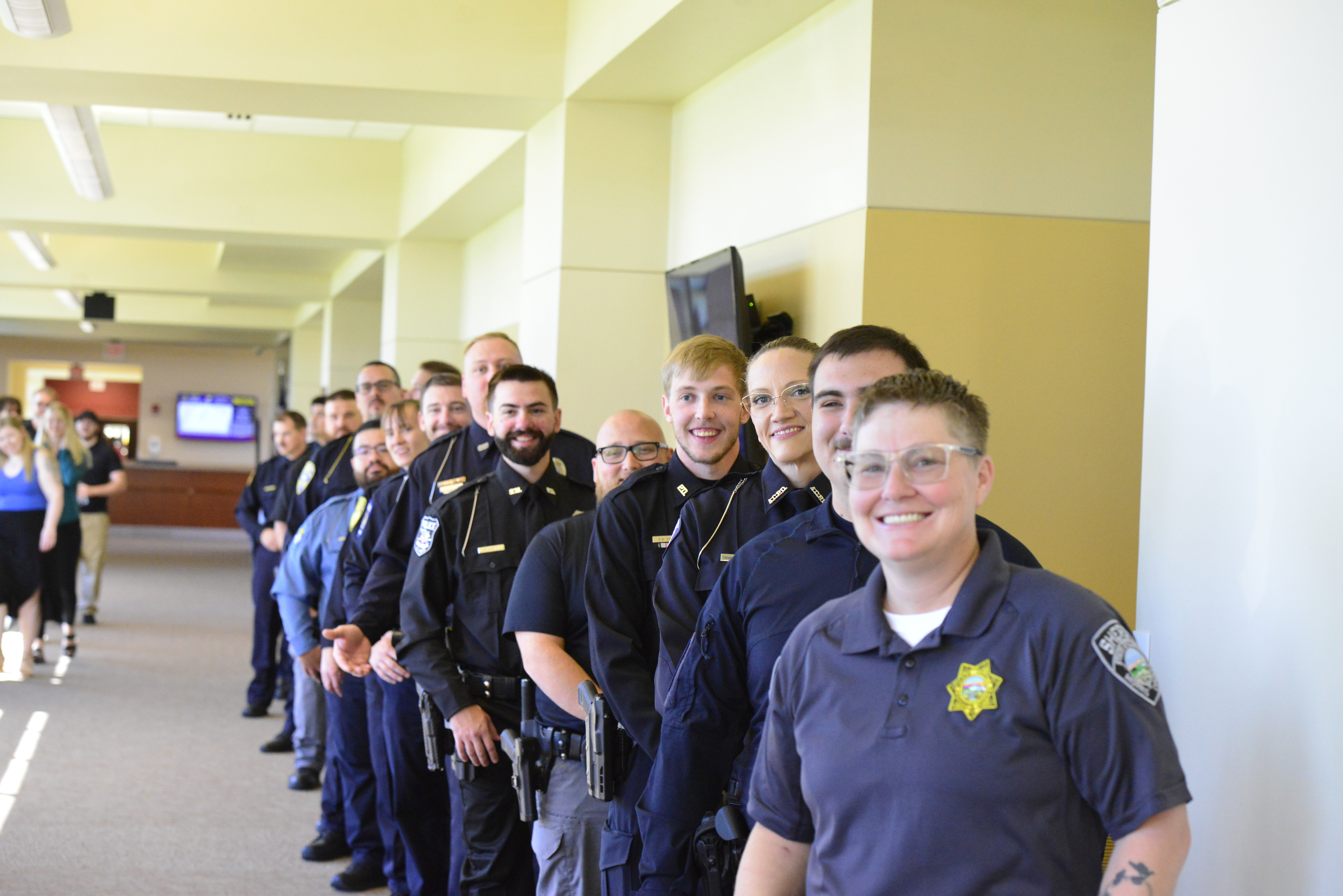 316th Basic Training Class lined up for graduation at KLETC