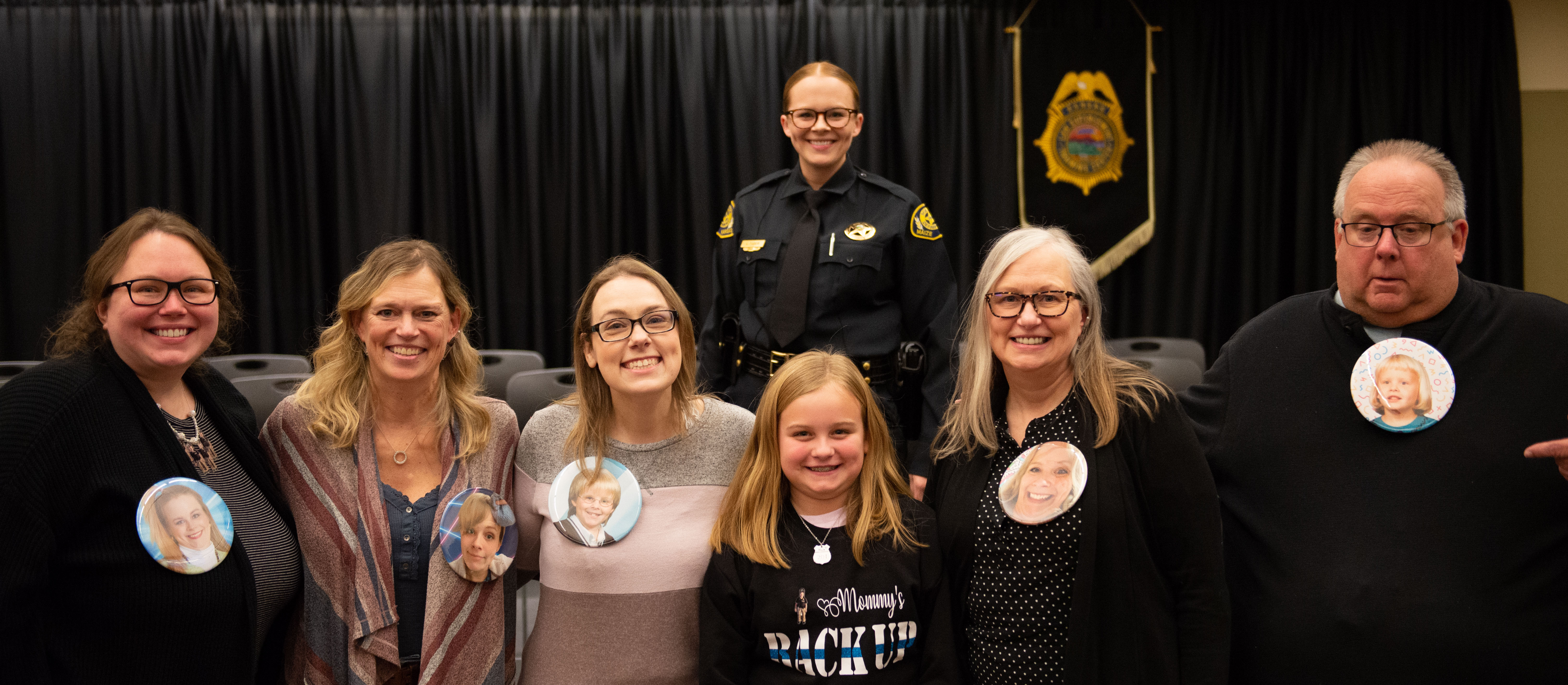 Officer and family photo