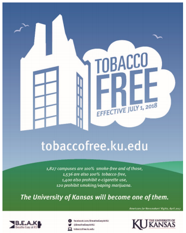Tobacco Free KU will be come a tobacco free University