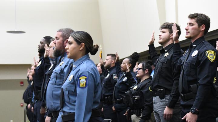 330 class taking oath